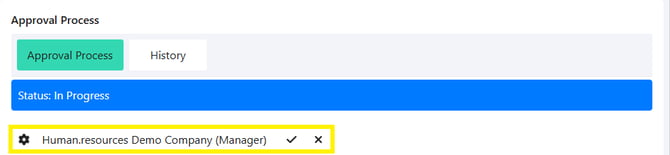 Approval requisition